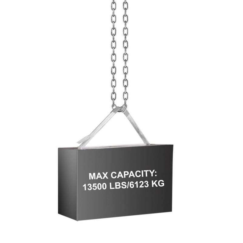 VEVOR 100 ft. x 0.25 in. G30 Tow Chain Proof Coil Chain Zinc Plated 13500 lbs. Load for Towing Logging Agriculture Guard Rails - GLDXLT6MMX30.5M01V0