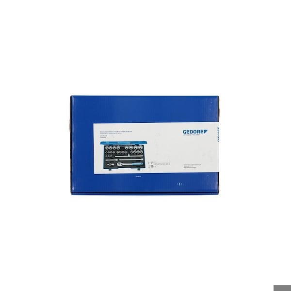 Gedore 1/2" Drive, Socket Set Metric, 28 pcs - 19 VMU-10