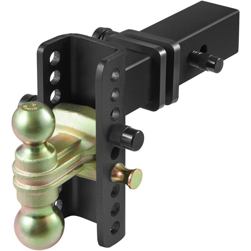 VEVOR Adjustable Trailer Hitch, 6 in. Drop and 4.5 in. Rise Hitch Ball Mount with 2.5 in. Receiver Solid Tube 14,500 lbs. GTW - SQTQJTCB25221G4VYV0-726