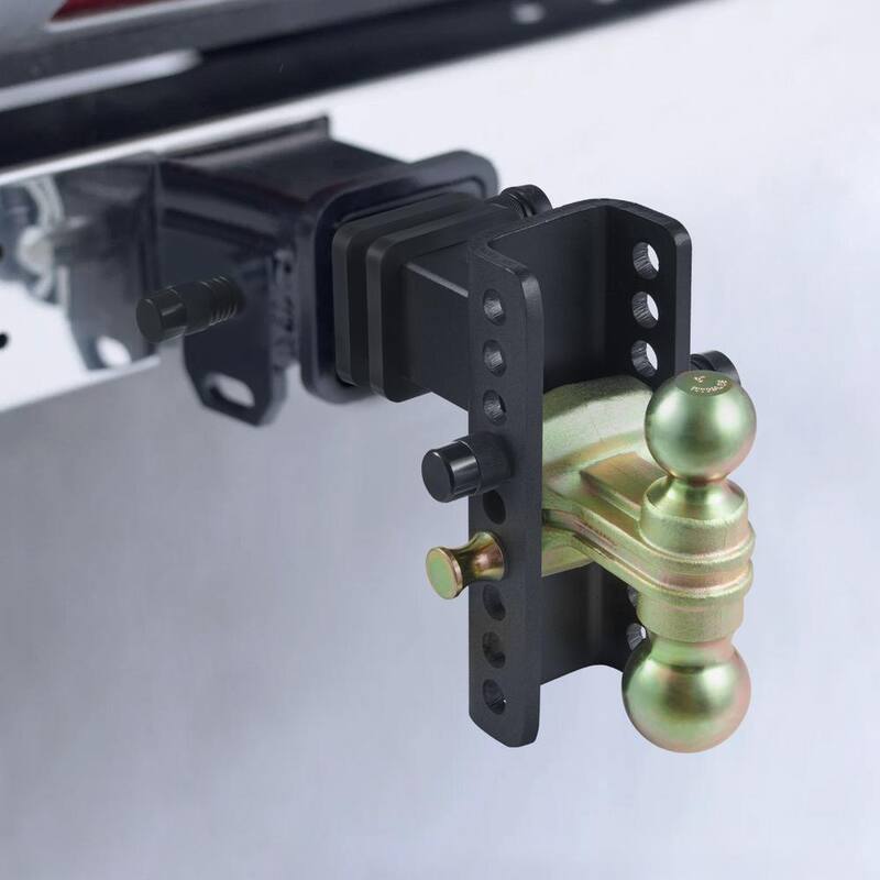 VEVOR Adjustable Trailer Hitch, 6 in. Drop and 4.5 in. Rise Hitch Ball Mount with 2.5 in. Receiver Solid Tube 14,500 lbs. GTW - SQTQJTCB25221G4VYV0-726