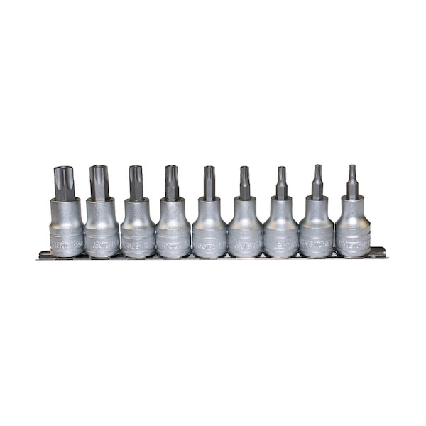 Teng Tools M1213TPX - 9 Piece 1/2" Drive TPX Bit Socket Set Clip - M1213TPX