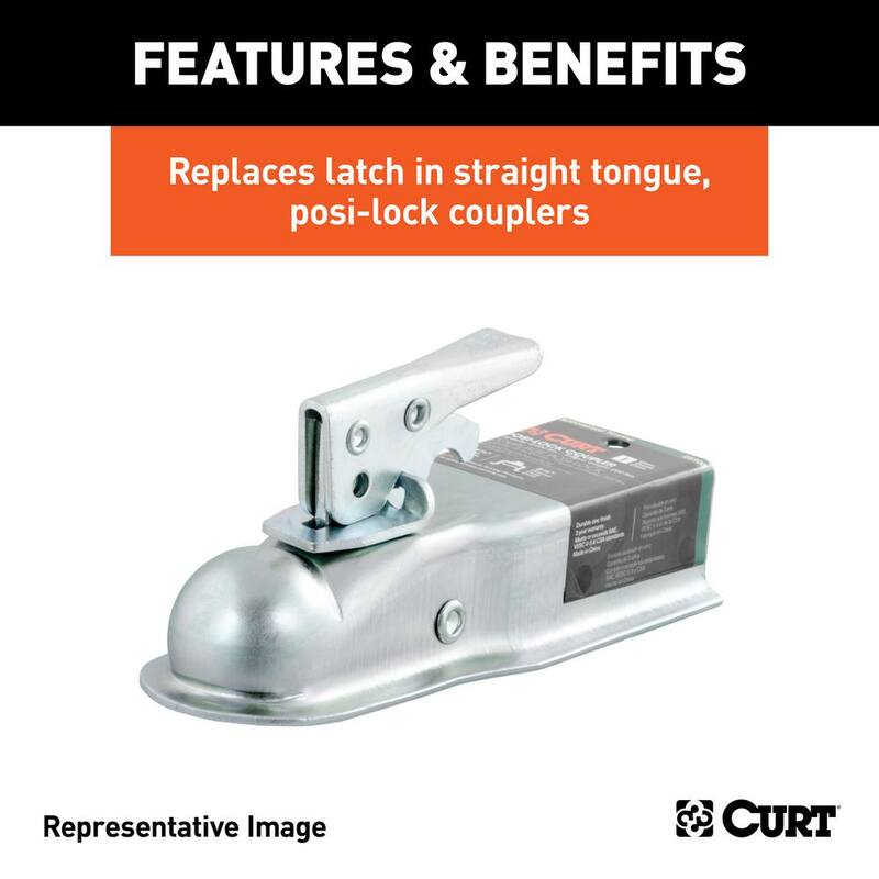 CURT Replacement 1-7/8" Posi-Lock Coupler Latch for Straight-Tongue Couplers - 25094