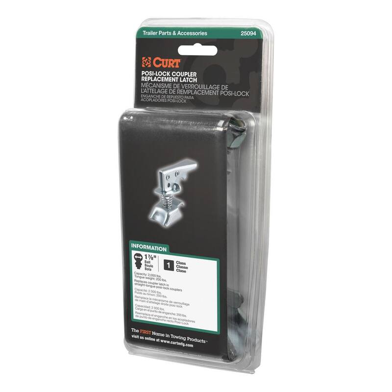 CURT Replacement 1-7/8" Posi-Lock Coupler Latch for Straight-Tongue Couplers - 25094