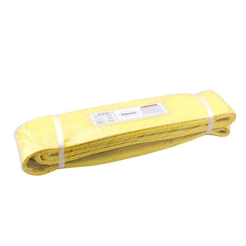 BRIDGELAND 12 ft. x 4 in. 11000 lbs. Tow Rope Recovery Sling - 91035