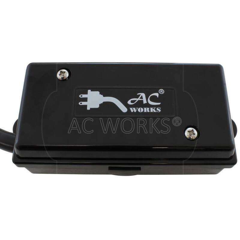 AC WORKS Heavy-Duty 7-Way Junction Box with 8 ft. Cord - RV7WBOX-096