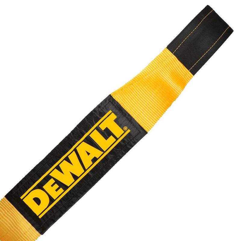 DEWALT 6 in. x 30 ft. x 75,000 lbs. Break Strength Recovery Strap Rope with Loop Ends - DXBC75000