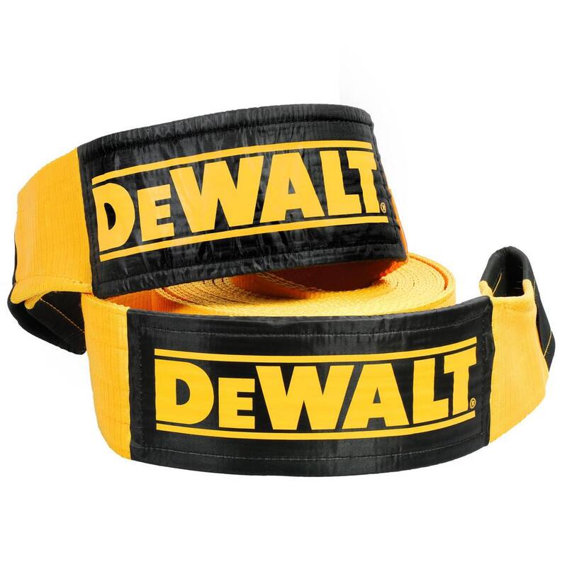 DEWALT 6 in. x 30 ft. x 75,000 lbs. Break Strength Recovery Strap Rope with Loop Ends - DXBC75000