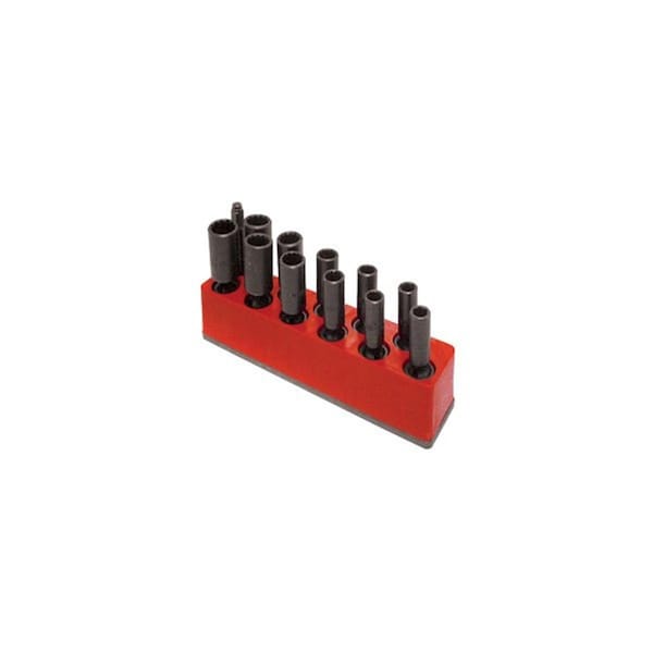 Eat-In 12 Hole Impact with Swivel Metric Socket Organizer Neon Blue - EA1099156