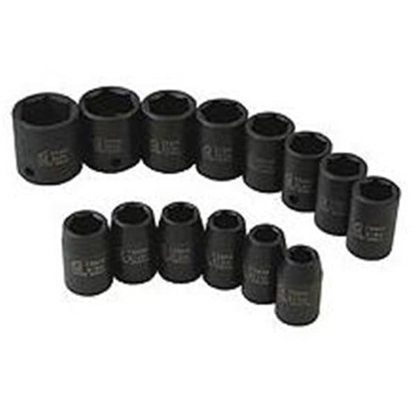 Gourmetgalley 2652 14Pc 1/2 Drive Metric Standard Socket Set 10-27mm - GO67908