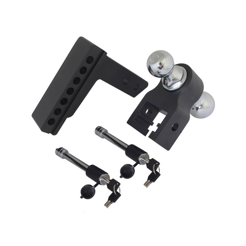 Trailer Valet Blackout 0 in. - 6 in. Drop, 10000 lbs. Capacity Class IV Drop Hitch - Adjustable (2 in. Plus 2-5/16 in.) - BSDH0031