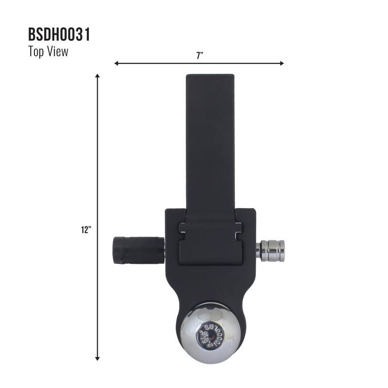 Trailer Valet Blackout 0 in. - 6 in. Drop, 10000 lbs. Capacity Class IV Drop Hitch - Adjustable (2 in. Plus 2-5/16 in.) - BSDH0031