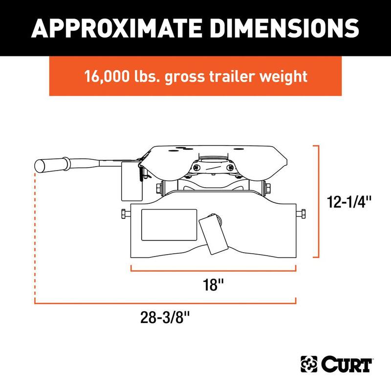 CURT A16 5th Wheel Hitch Head - 16520