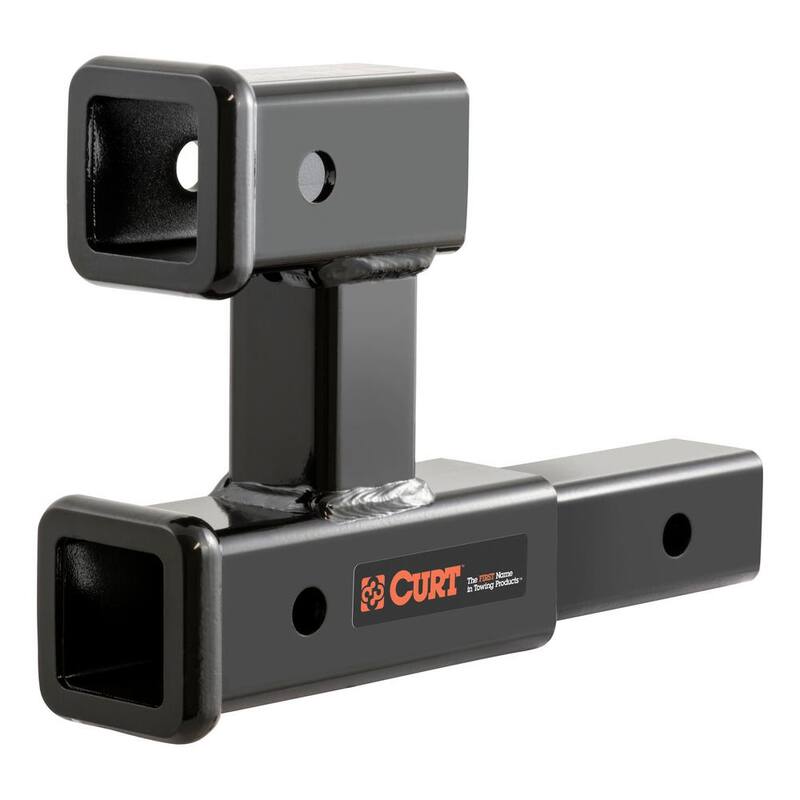 CURT Dual Receiver Extender (2" Shank, 3,500 lbs., 5-13/16" Rise) - 45792