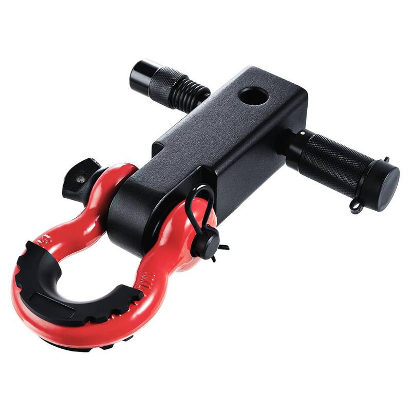 VEVOR Shackle Hitch Receiver, Fits 2in. Receivers, 52900 lbs. Breaking Strength, D Ring Shackle with Trailer Hitch Lock Pin - ZJLHJ2IN45007CI7LV0