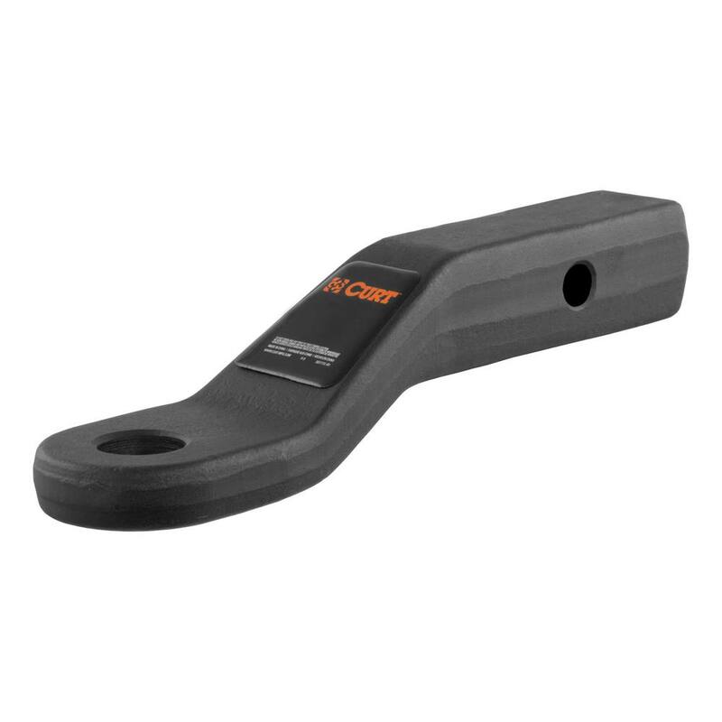 CURT 17,000 lbs. 2 in. Drop Forged Trailer Hitch Ball Mount Draw Bar (2 in. Shank, 8-1/2 in. Long) - 45340