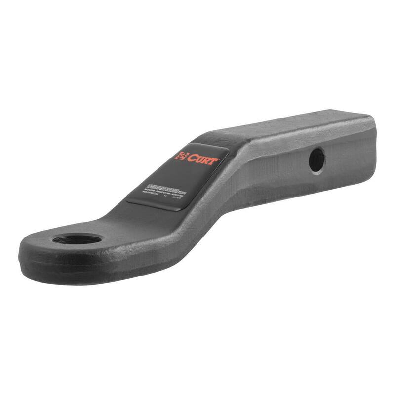 CURT 17,000 lbs. 2 in. Drop Forged Trailer Hitch Ball Mount Draw Bar (2 in. Shank, 8-1/2 in. Long) - 45340