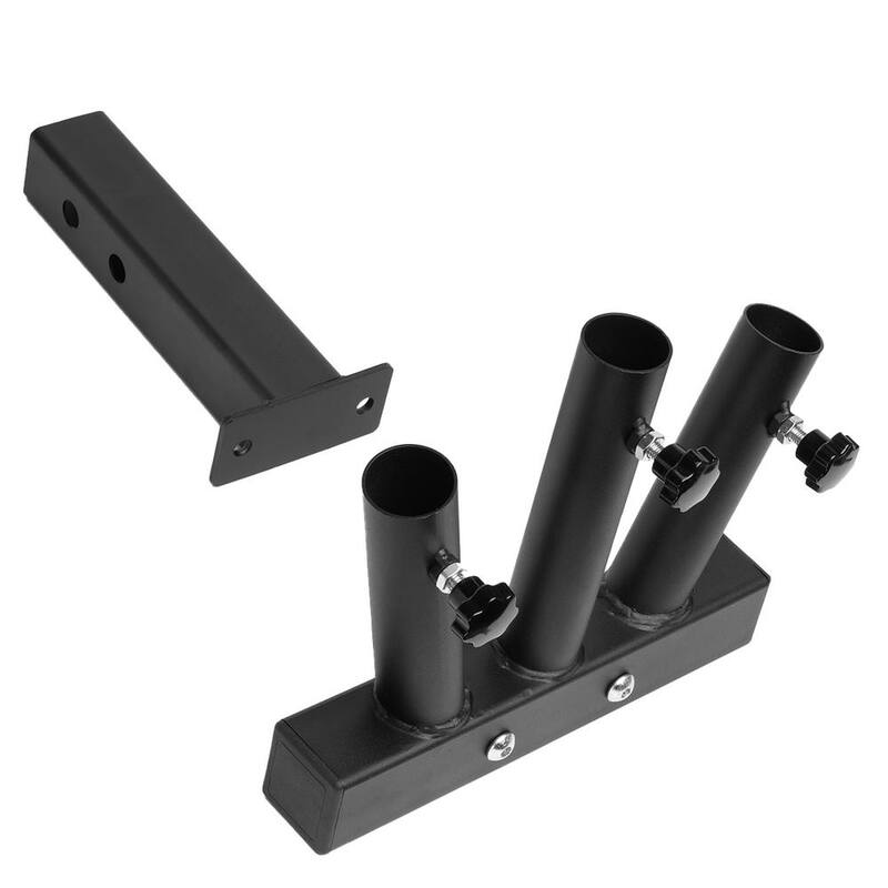 Stark 2 in. Universal Hitch Mount Triple-Flag Pole Holder - 26513-H