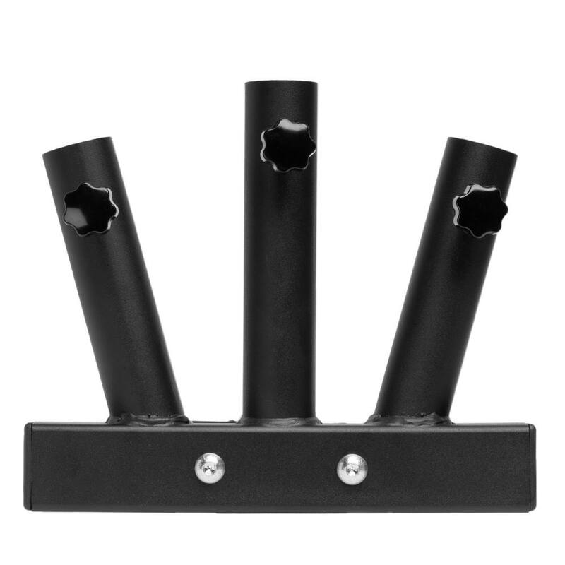 Stark 2 in. Universal Hitch Mount Triple-Flag Pole Holder - 26513-H