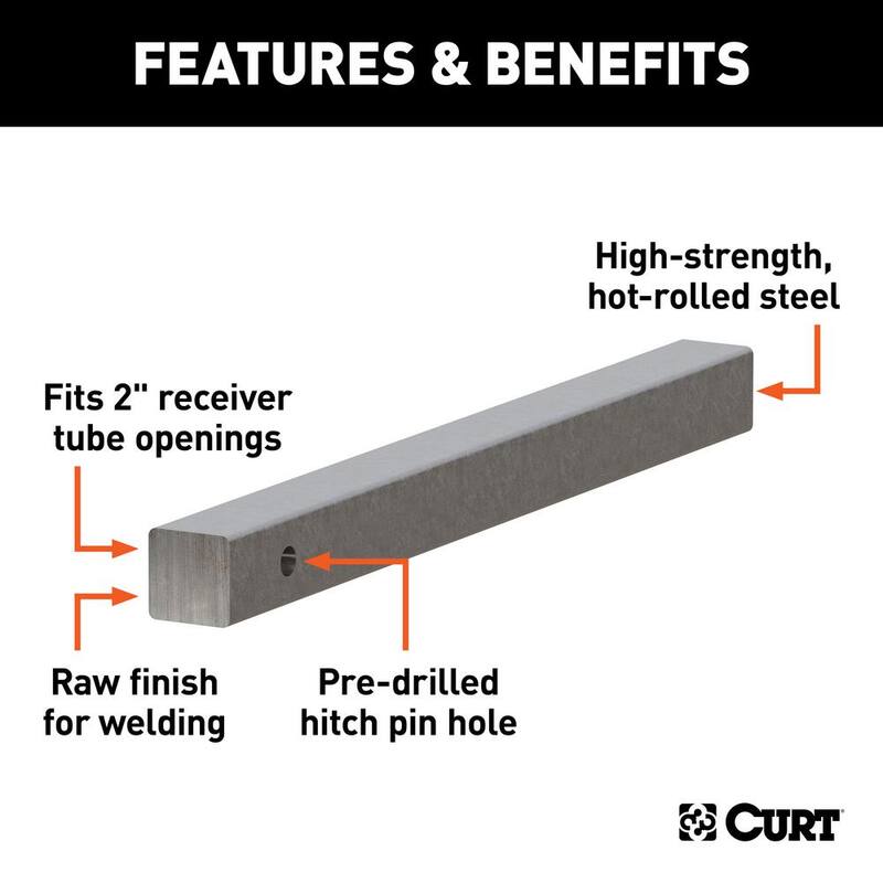 CURT 24" Raw Steel Hitch Bar - 49536