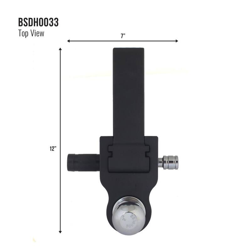 Trailer Valet Blackout 0 in. - 10 in. Drop 10000 lbs. Capacity Class IV Drop Hitch - Adjustable (2 in. Plus 2-5/16 in.) - BSDH0033