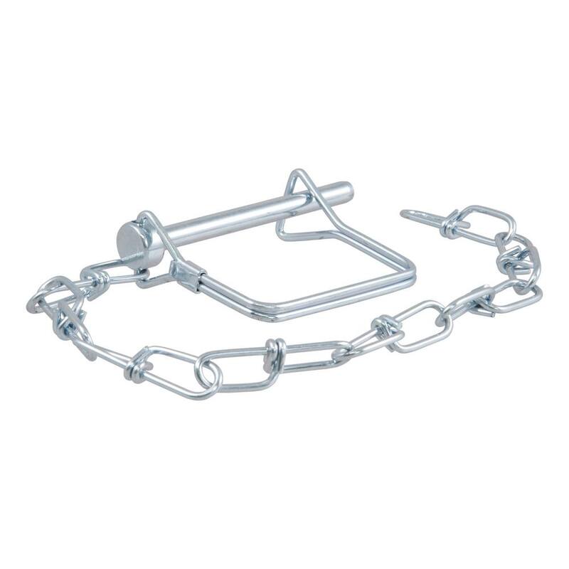 CURT 1/4 in. Safety Pin with 12 in. Chain (2-3/4 in. Pin Length) - 25012