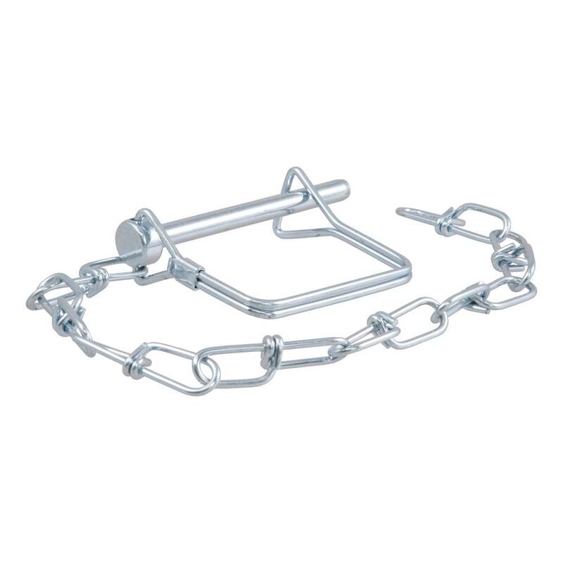 CURT 1/4 in. Safety Pin with 12 in. Chain (2-3/4 in. Pin Length) - 25012