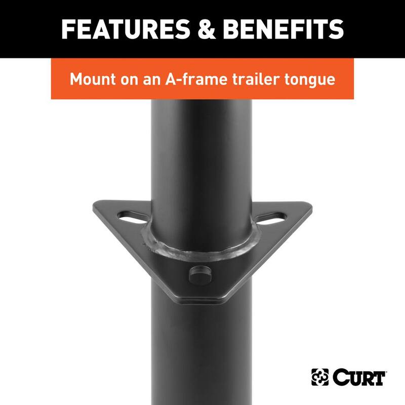 CURT A-Frame Jack with Side Handle (2,000 lbs., 14-1/2" Travel) - 28204