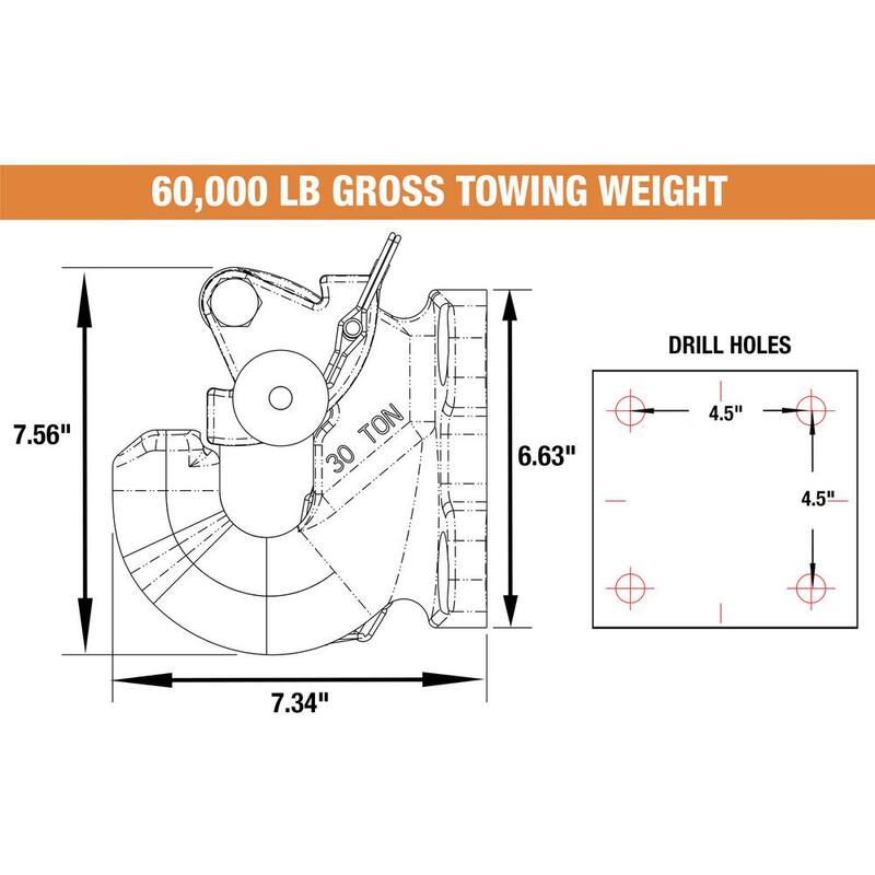 Buyers Products Company 30 Ton Pintle Hook - PH30