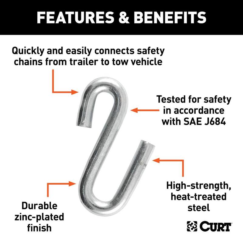 CURT Certified 17/32" S-Hook (7,600 lbs.) - 81620