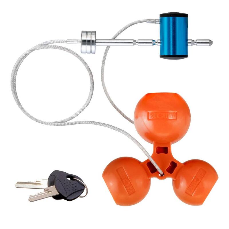 CURT Universal Tri-Ball Trailer Coupler Lock, Fits 1-7/8 in., 2 in., 2-5/16 in. - 23082