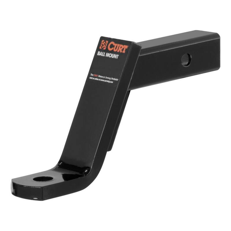 CURT Class 3 7,500 lbs. 6 in. Drop Trailer Hitch Ball Mount Draw Bar (2 in. Shank, 9-1/4 in. Long) - 45070