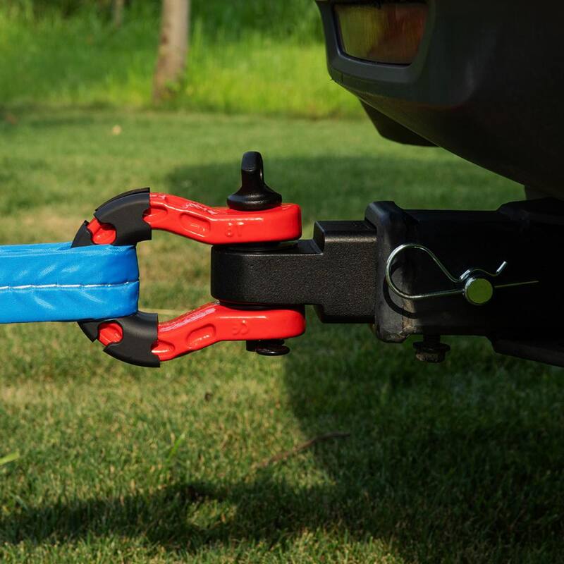 VEVOR Shackle Hitch Receiver, Fits 2in. Receivers, 65900 lbs. Breaking Strength, D Ring Shackle with Trailer Hitch Lock Pin - ZJHJG2IN4500X3JI8V0