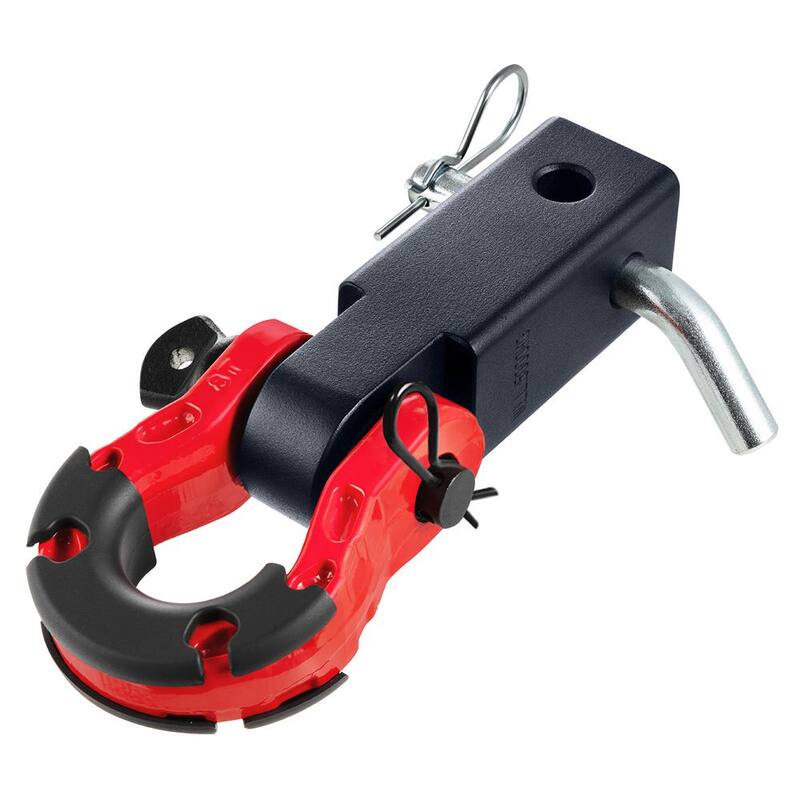 VEVOR Shackle Hitch Receiver, Fits 2in. Receivers, 65900 lbs. Breaking Strength, D Ring Shackle with Trailer Hitch Lock Pin - ZJHJG2IN4500X3JI8V0