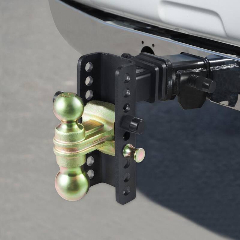 VEVOR Adjustable Trailer Hitch, 6 in. Drop and 4.5 in. Rise Hitch Ball Mount with 2 in. Receiver, Solid Tube, 14,000 lbs. GTW - SQTQJTCB2225DZS3SV0-726