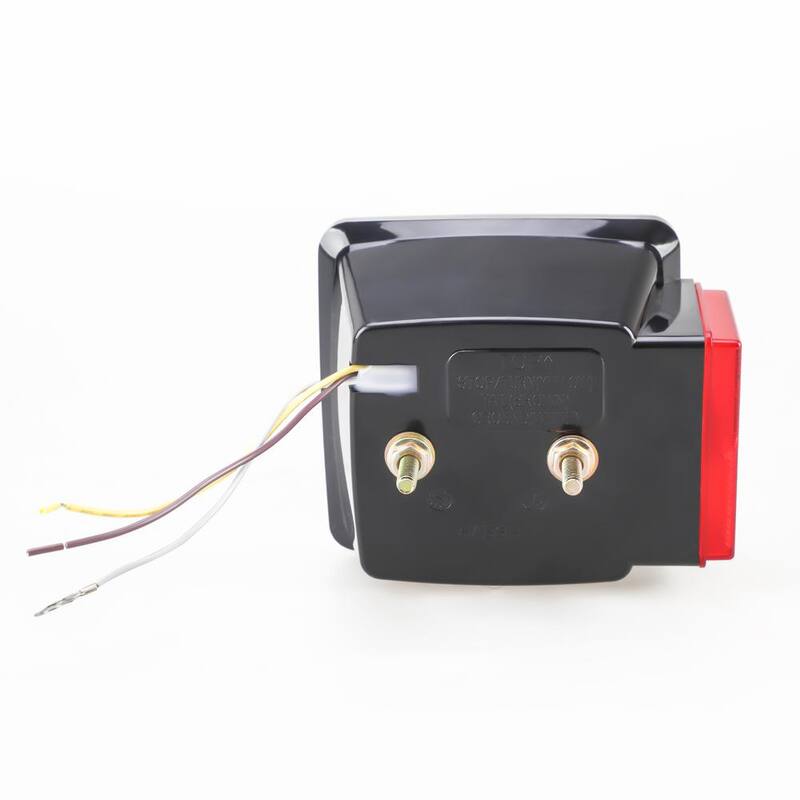 BRIDGELAND 22 ft. Cable LED Submersible Red Trailer Light Kit with 2 LED Amber Side Marker Lights - 91085