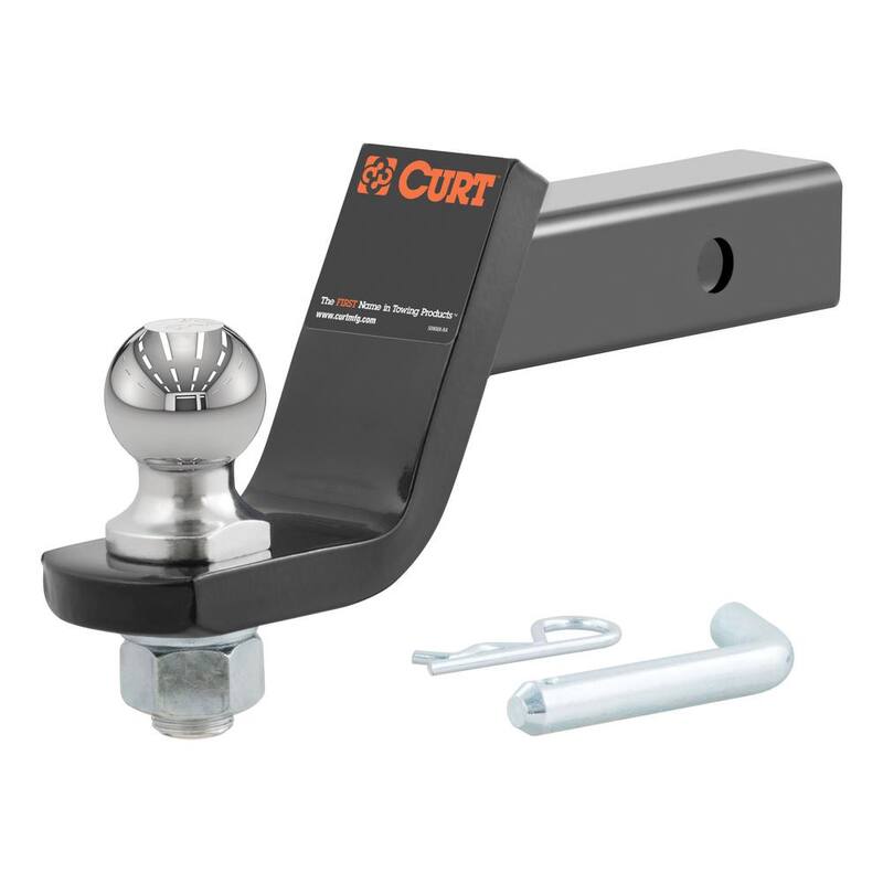 CURT 3,500 lbs. 4 in. Drop Loaded Trailer Hitch Ball Mount Draw Bar with 1-7/8 in. Ball (2 in. Shank) - 45055