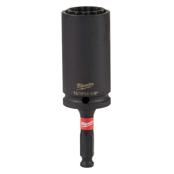 Milwaukee Tool 1/2 in Drive Impact Socket 3/4 in, 9/16 in Size, Standard Socket, Matte - 49-66-5124