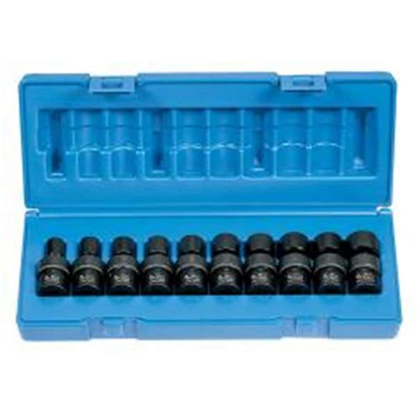 Light House Beauty Socket 0.38 In. Drive Universal Metric 10 Piece Set - LI2620424