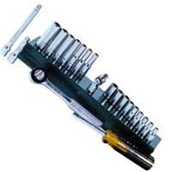 Keen 21 Piece 1/4 Inch Drive 6 Point Metric Chrome Socket Set - KE62749