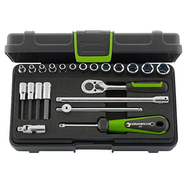Stahlwille Tools 6, 3 mm (1/4") Socket set 22-pcs. - 96011113