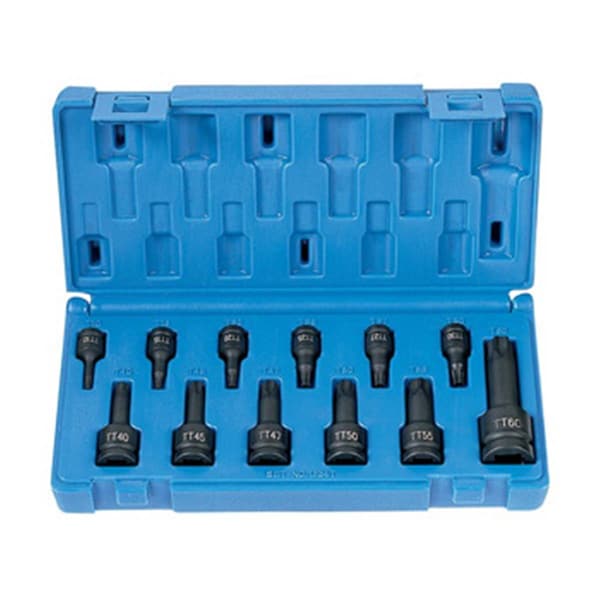 Cool Kitchen 12 Piece .25 in. .38 in. .50 in. Tamper Proof Star Driver Set - CO3481089