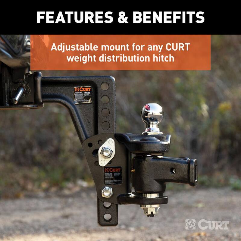CURT Weight Distribution Shank (2-1/2" Shank, 8" Drop) - 17132