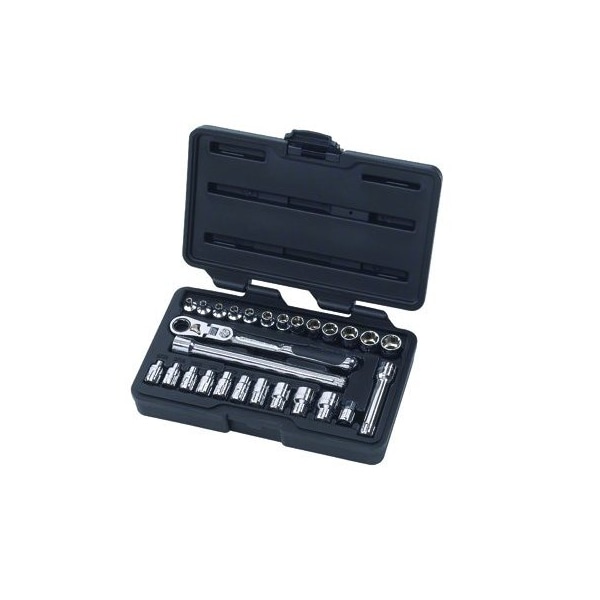 Apex Tool Group SKT SET 1/4" DR 6 PT SAE/MET PTLOCK FLE - GWR891427