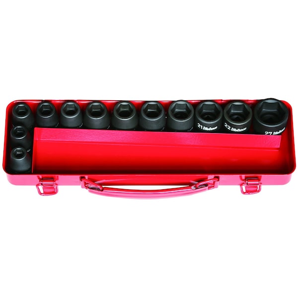 Ko-Ken Socket Set 5-19mm 6 Point 10 pieces 1/2 Sq. Drive - 14242M