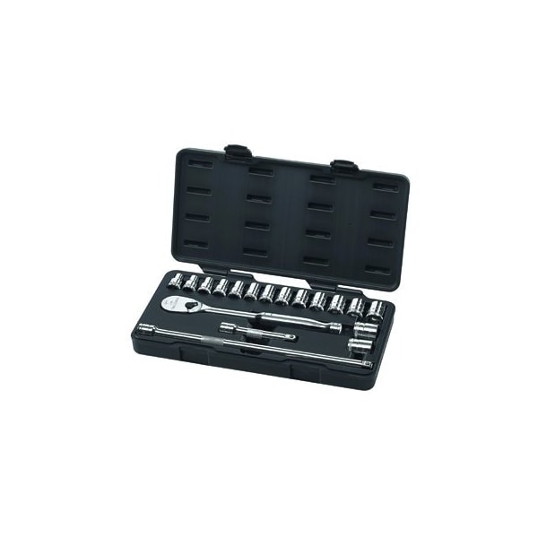 Apex Tool Group SKT SET 1/2" DR 6 PT MET 18 PC MECHANIC - GWR80708