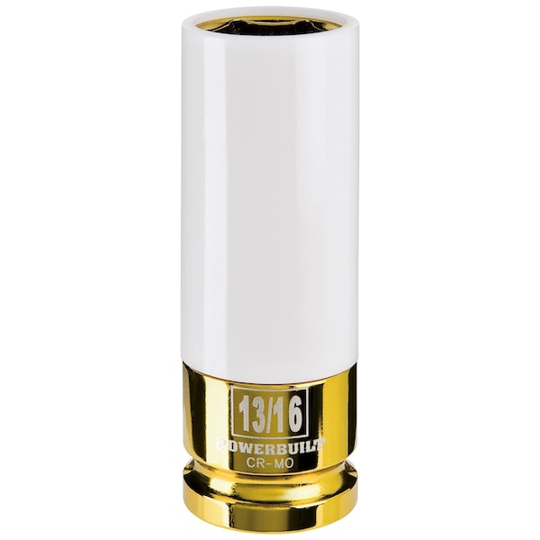 Powerbuilt 1/2" Drive 13/16"  Thin Wall Color Lug Nut Skt - 941043