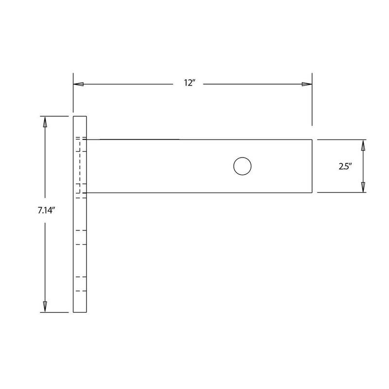 Buyers Products Company 3-Position Pintle Hook Mount for 2-1/2 in. Receiver-20,000 M.G.T.W. - PM25812