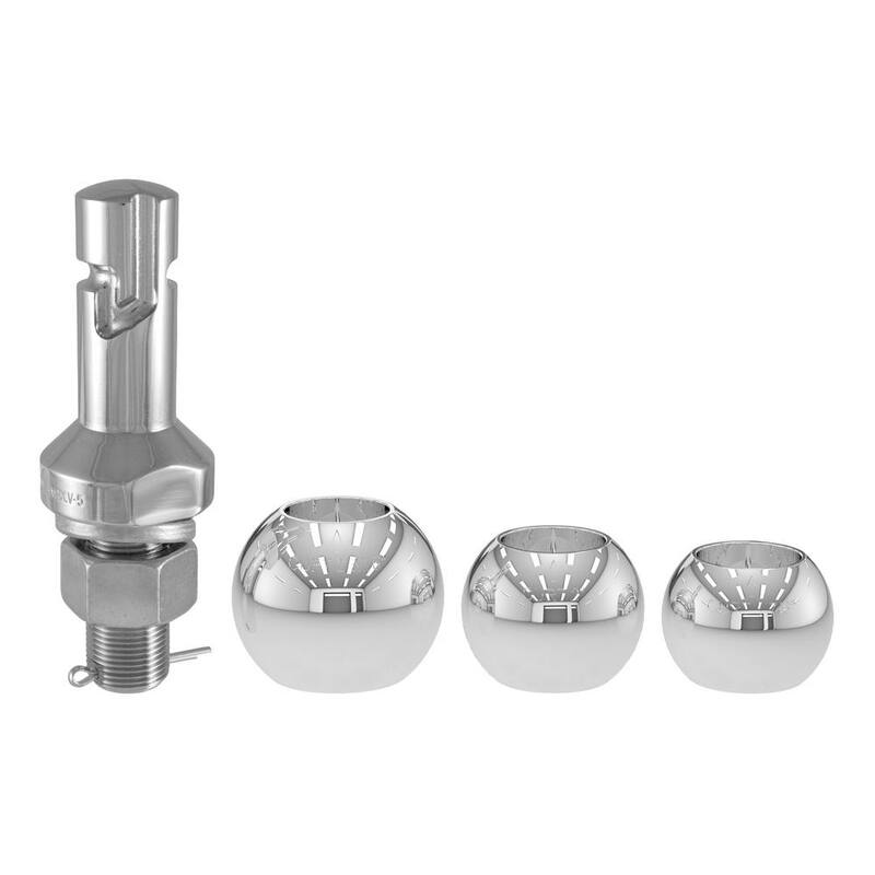 CURT Switch Ball Trailer Hitch Tow Ball Set (1-7/8", 2" & 2-5/16" Balls, 1" x 2-1/4" Shank) - 42225