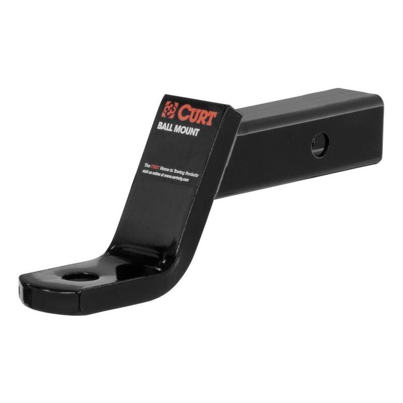 CURT Class 3 7,500 lbs. 4 in. Drop Trailer Hitch Ball Mount Draw Bar (2 in. Shank, 8-1/4 in. Long) - 45050