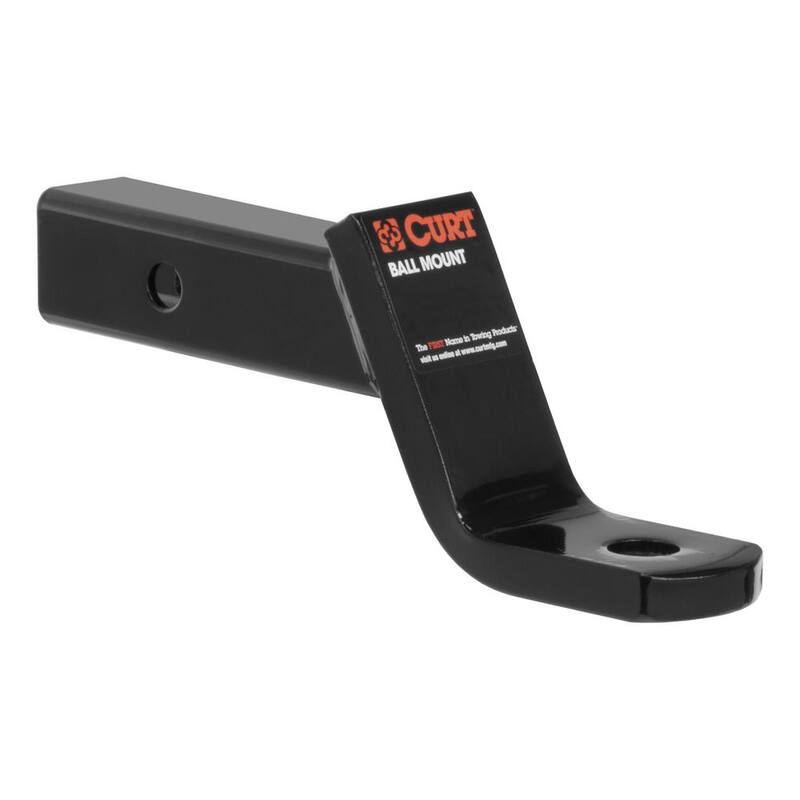 CURT Class 3 7,500 lbs. 4 in. Drop Trailer Hitch Ball Mount Draw Bar (2 in. Shank, 8-1/4 in. Long) - 45050